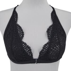 Victoria's Secret Black Lace Bralette Racerback Whimsigoth Festival Fairy Size S